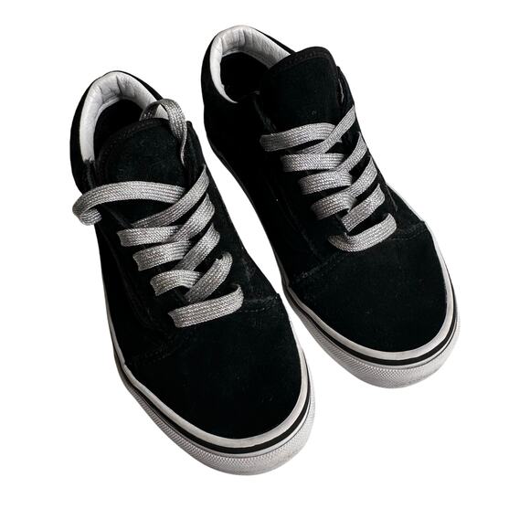 Vans Other - Vans Black Suede Lace Up Sneakers Youth Size 3